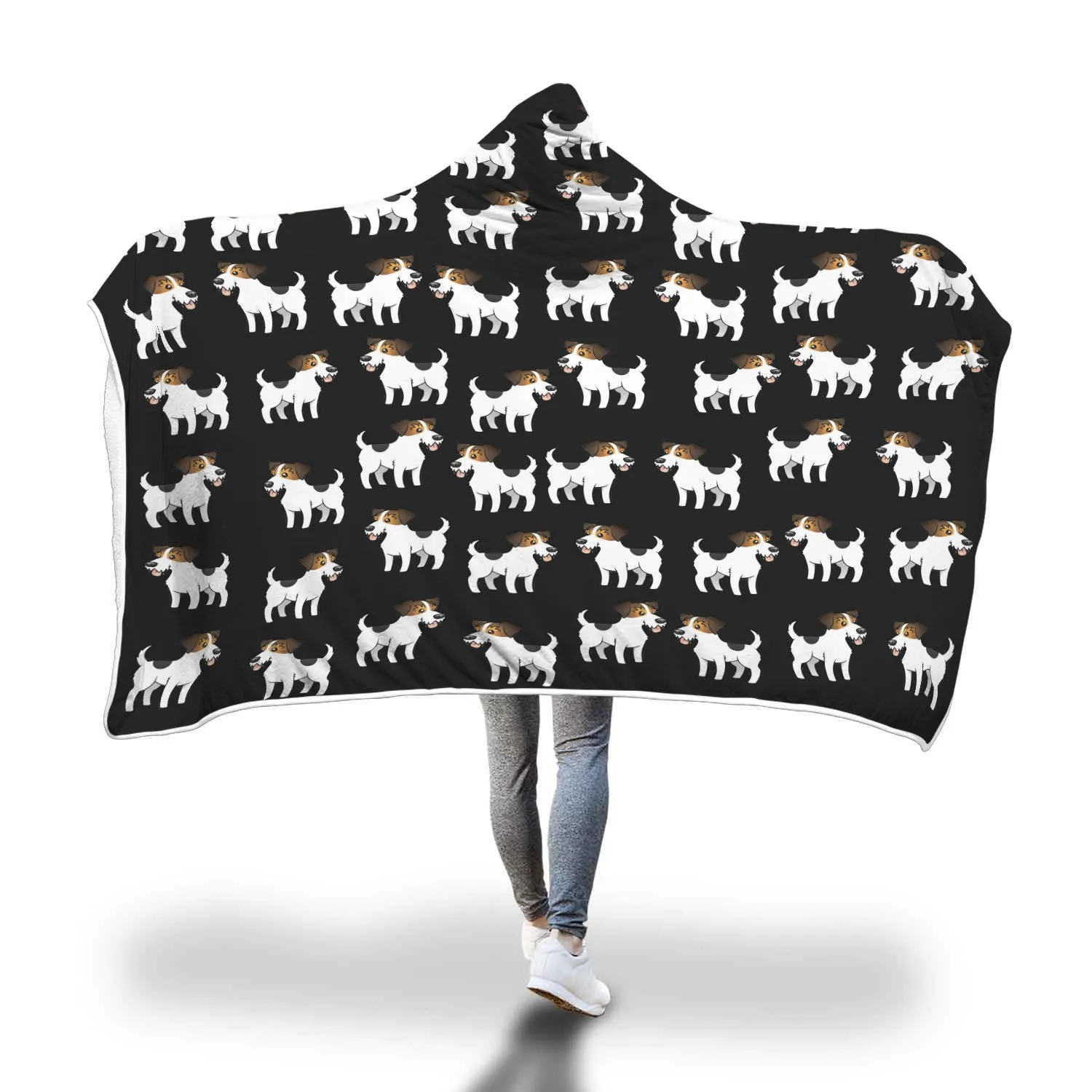 Jack Russell Hooded Blanket