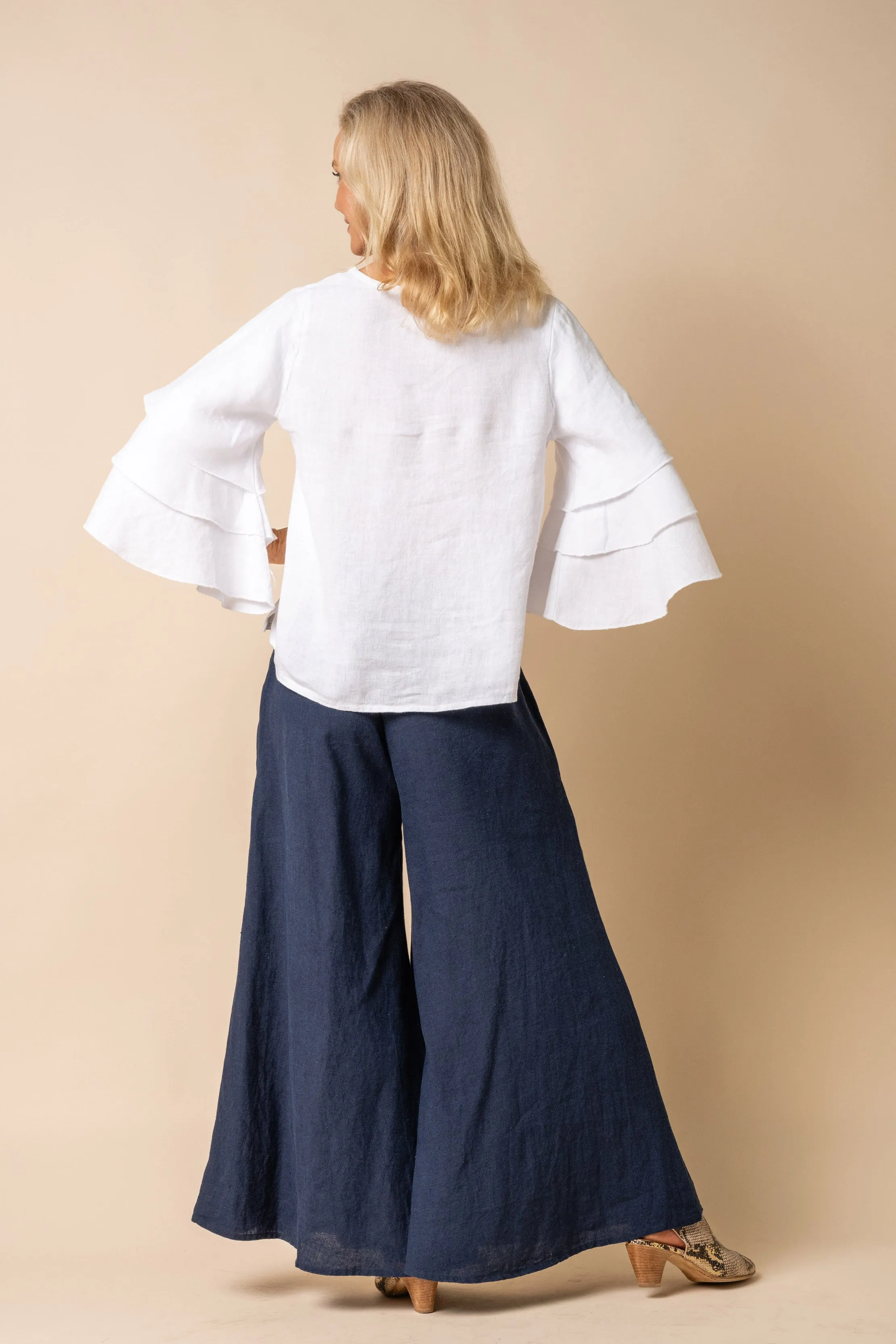 Jadwyn Linen Top in White