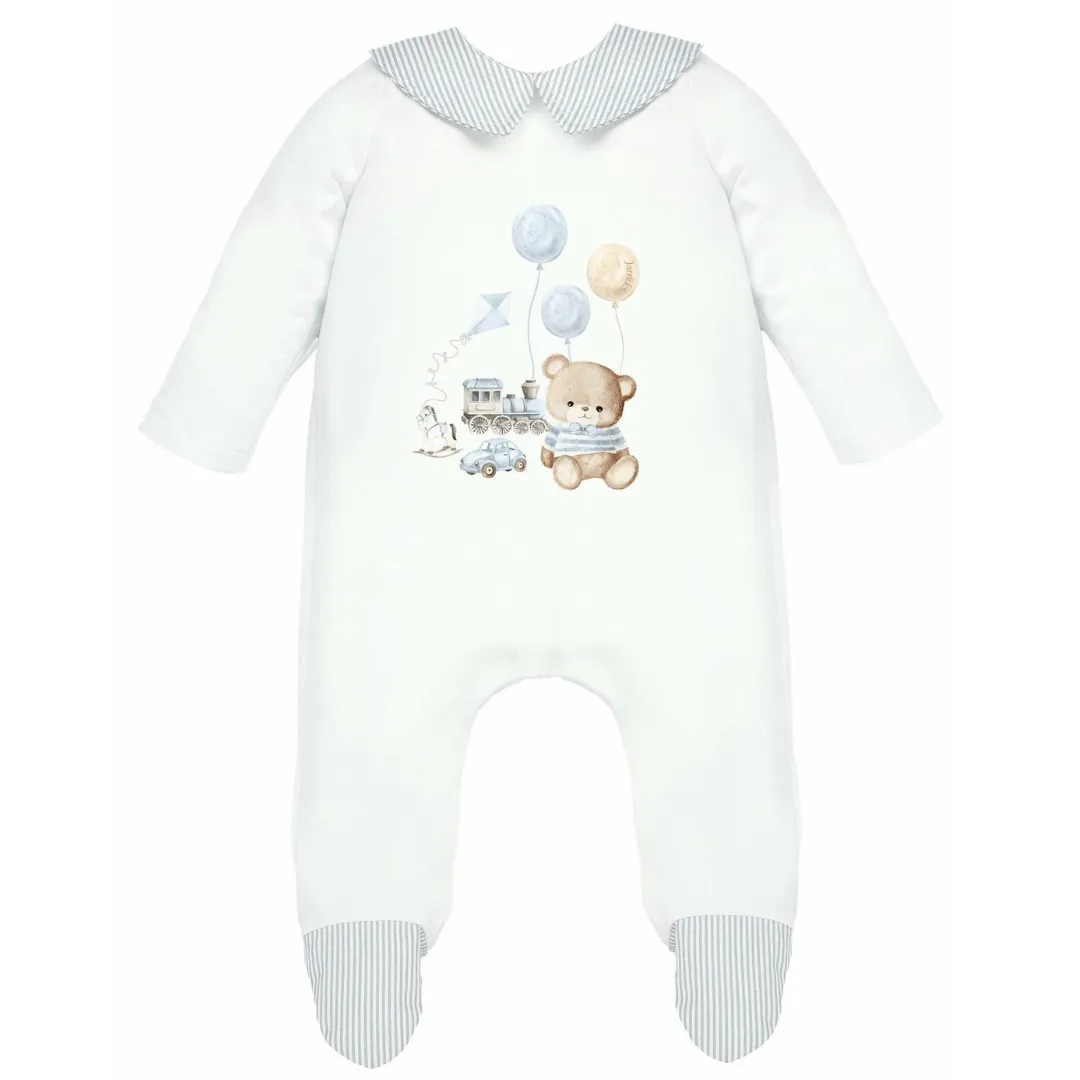 JAMIKS - Otto Bear Babygrow - Blue