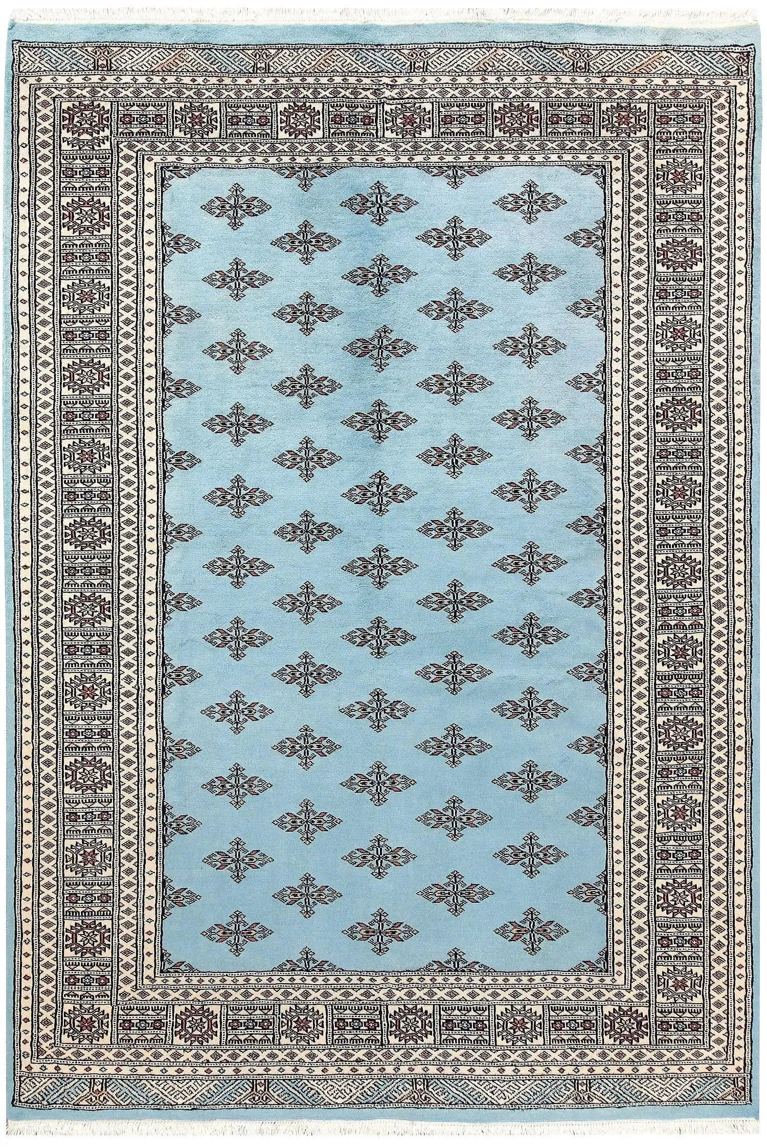 Javarak Blue Hand Knotted Area Rug