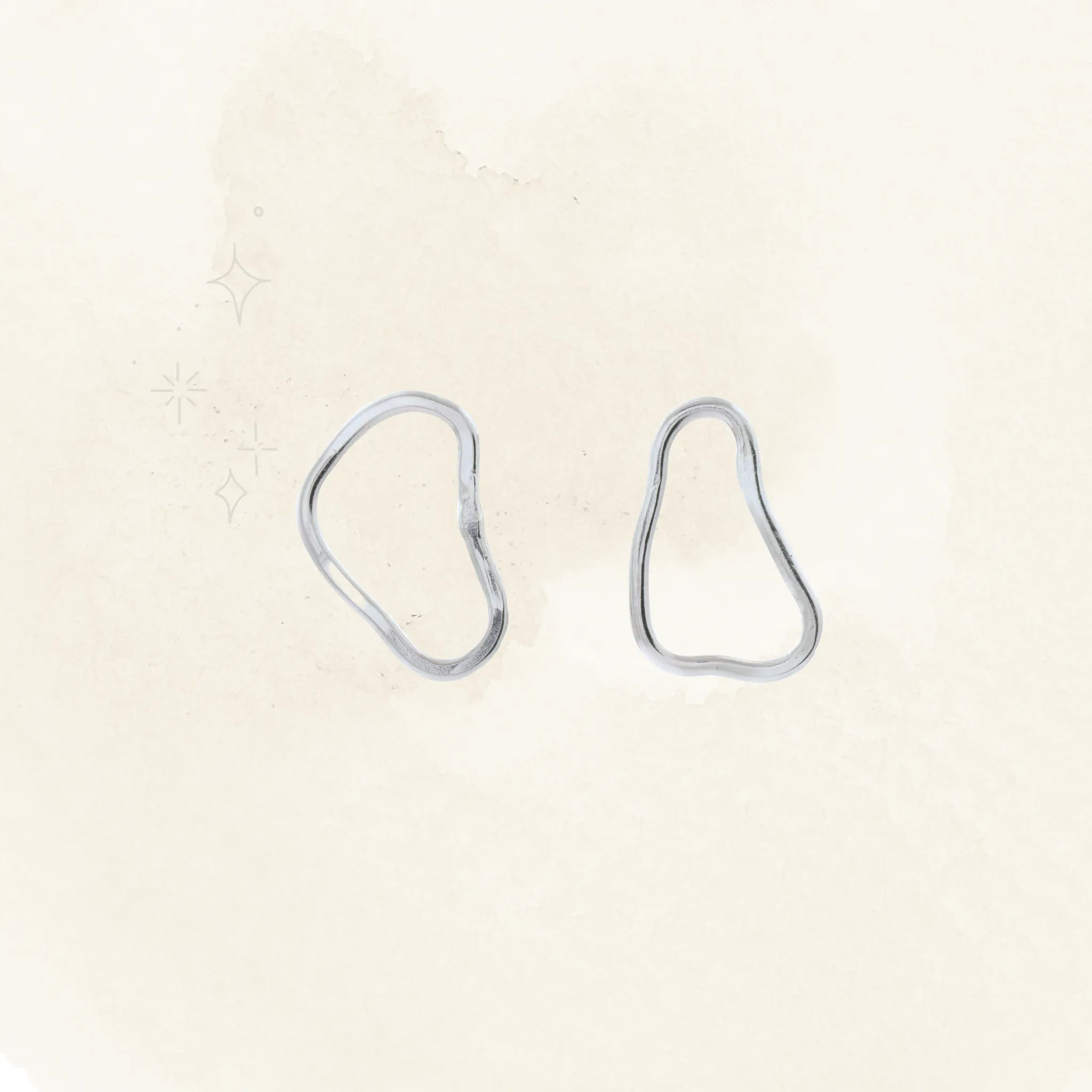 Journey Small Asymmetrical Earrings