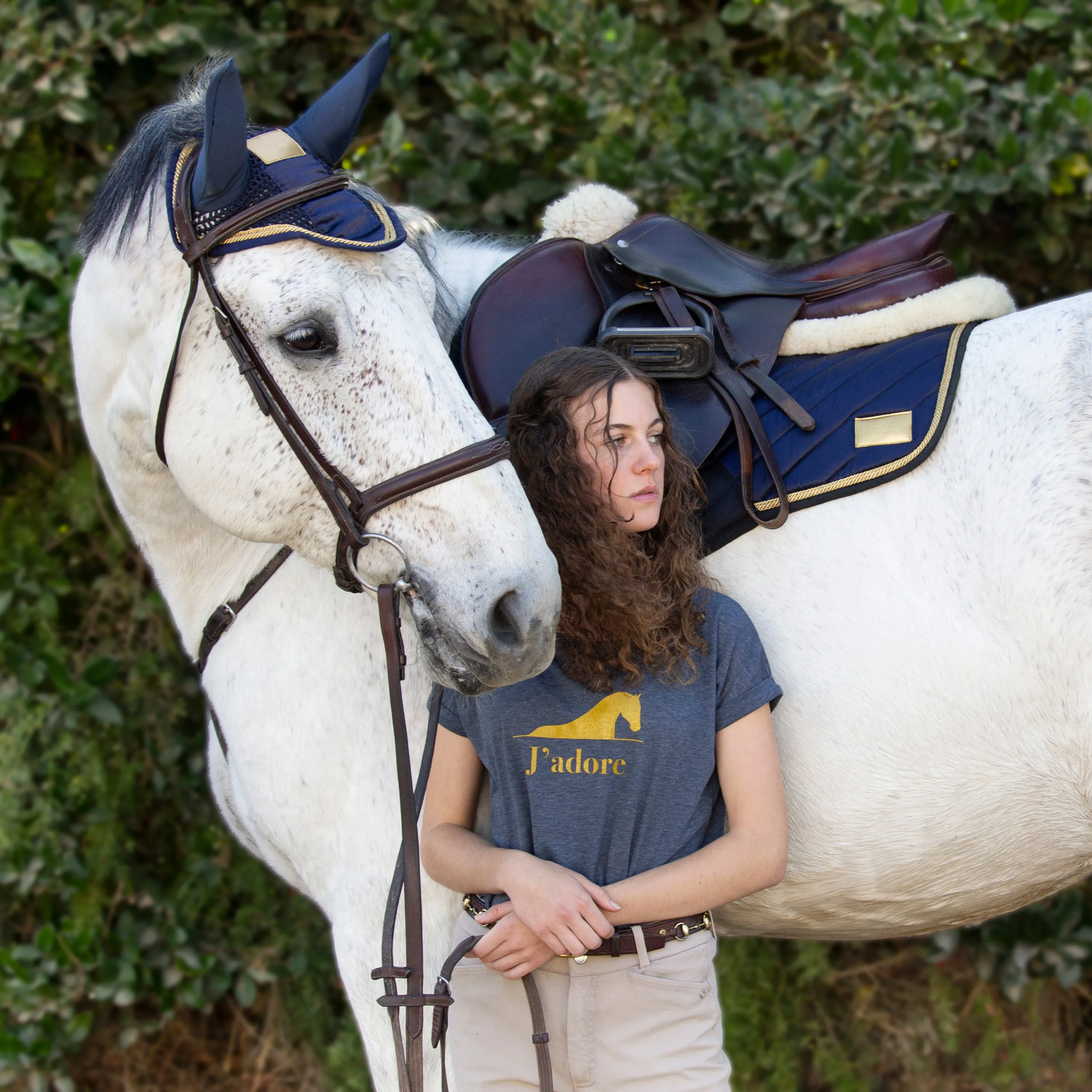 Jumping AP Saddle Pad Amboise Midnight Blue