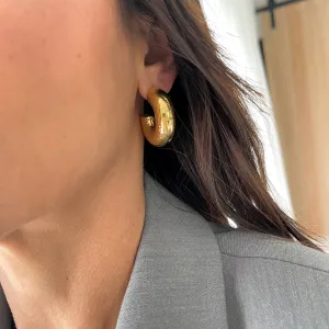 Kat Textured Hoops