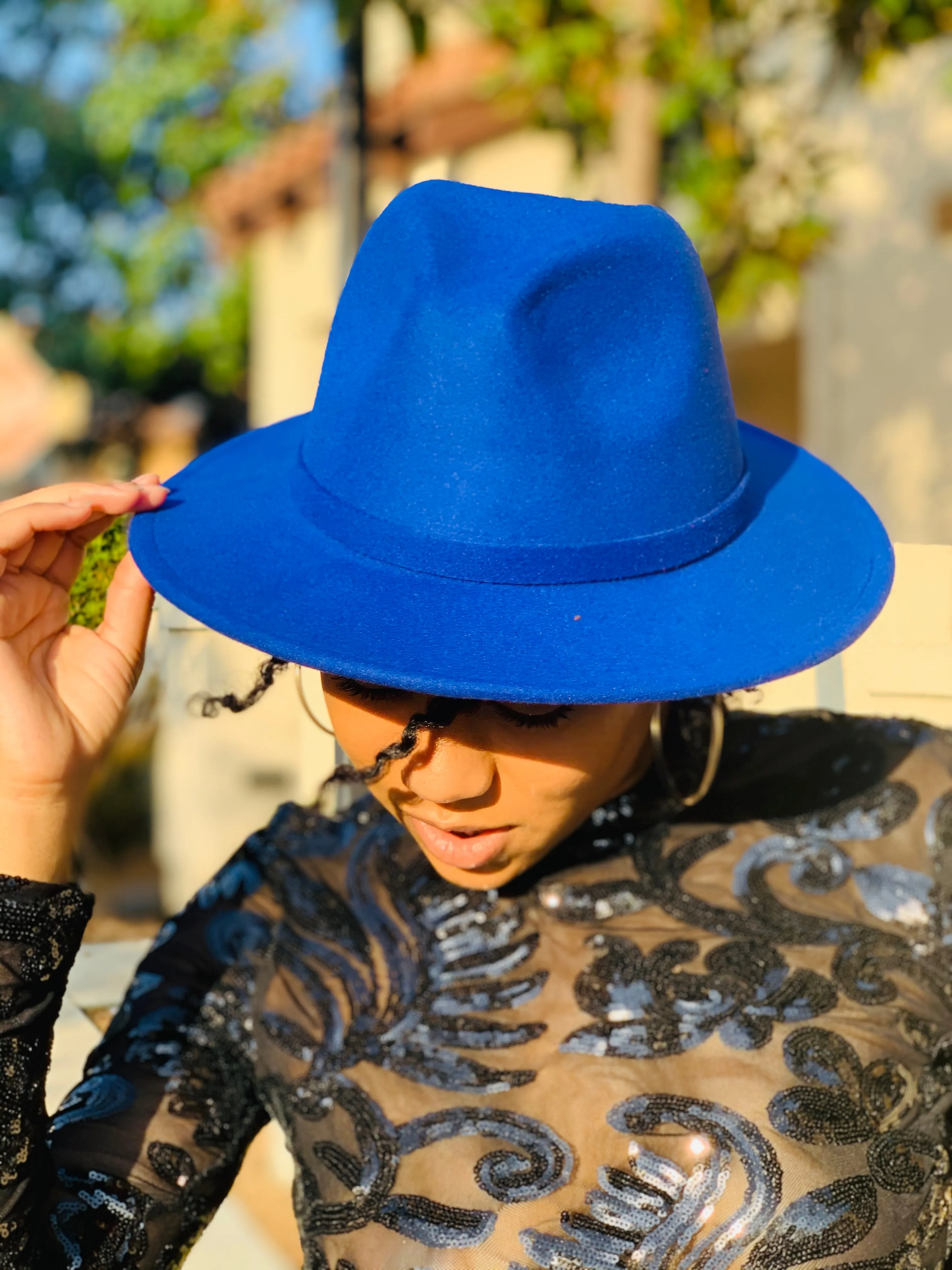 Kelly Fedora - Royal Blue
