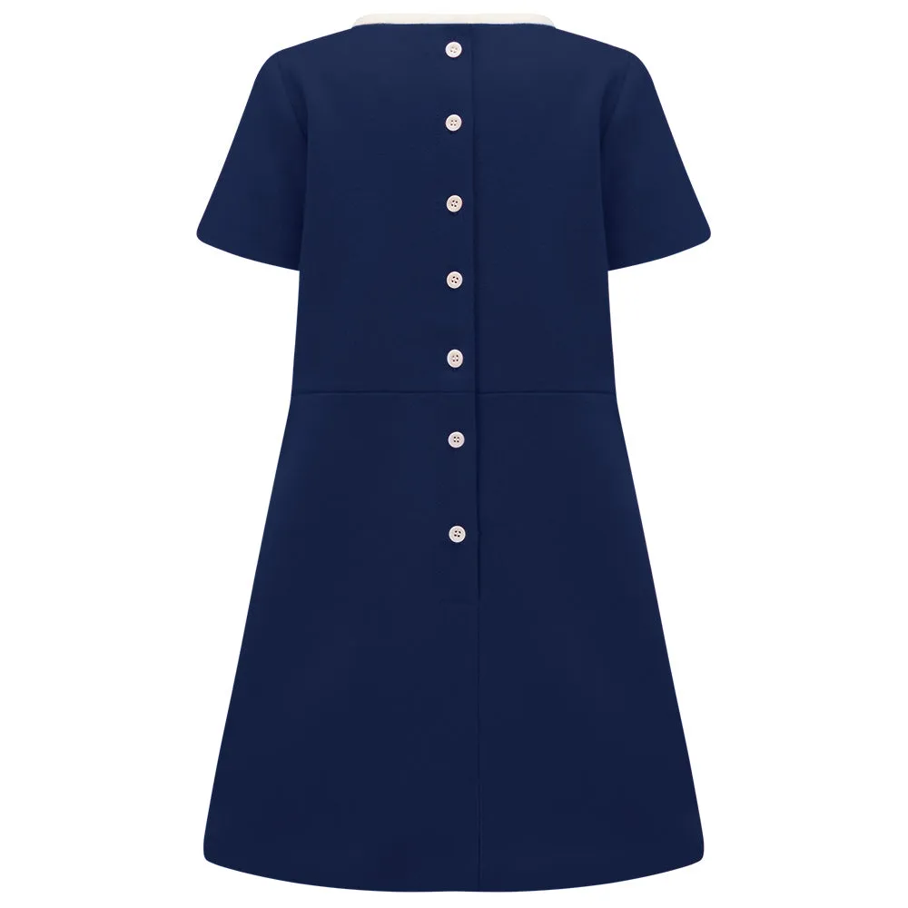 Kensington Girls Dress - Nautical Blue