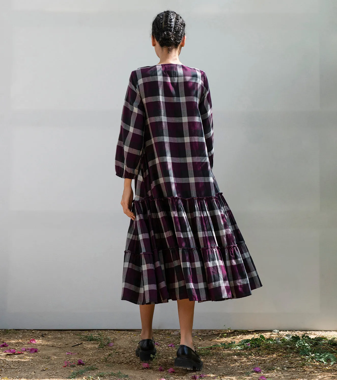 Khara Kapas Globe Thistle Midi Dress