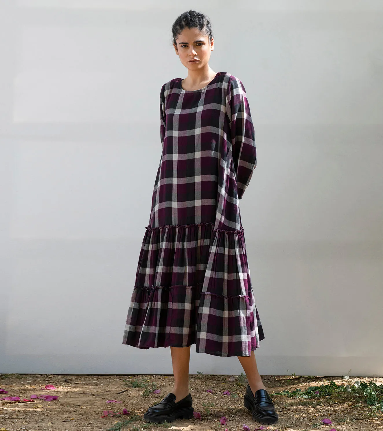 Khara Kapas Globe Thistle Midi Dress