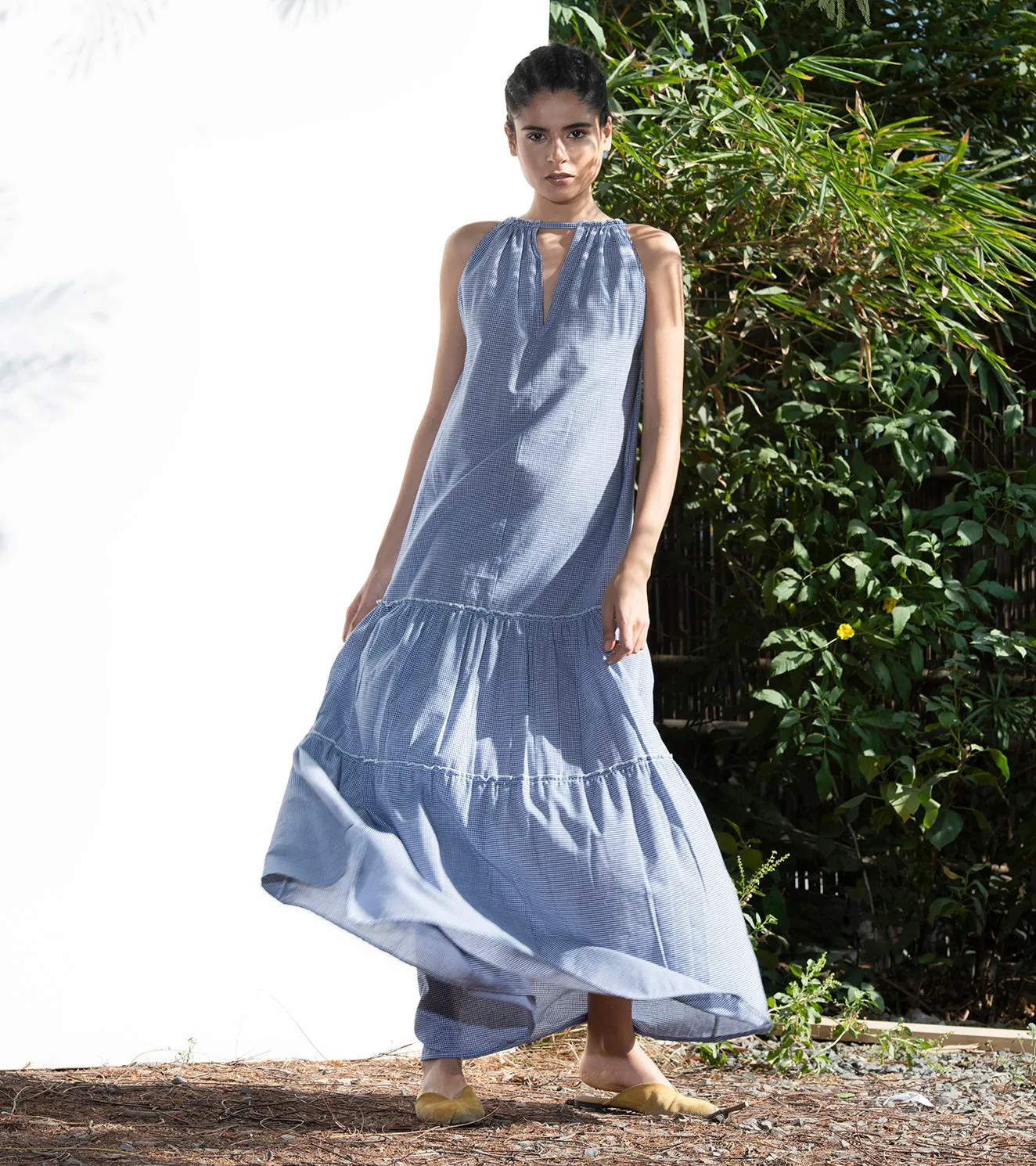 Khara Kapas Glory Of The Snow Maxi Dress