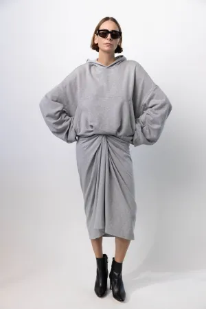 Knotted Jersey Skirt