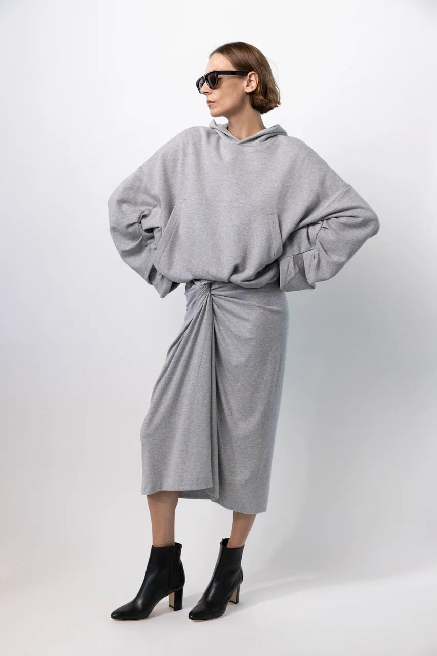 Knotted Jersey Skirt