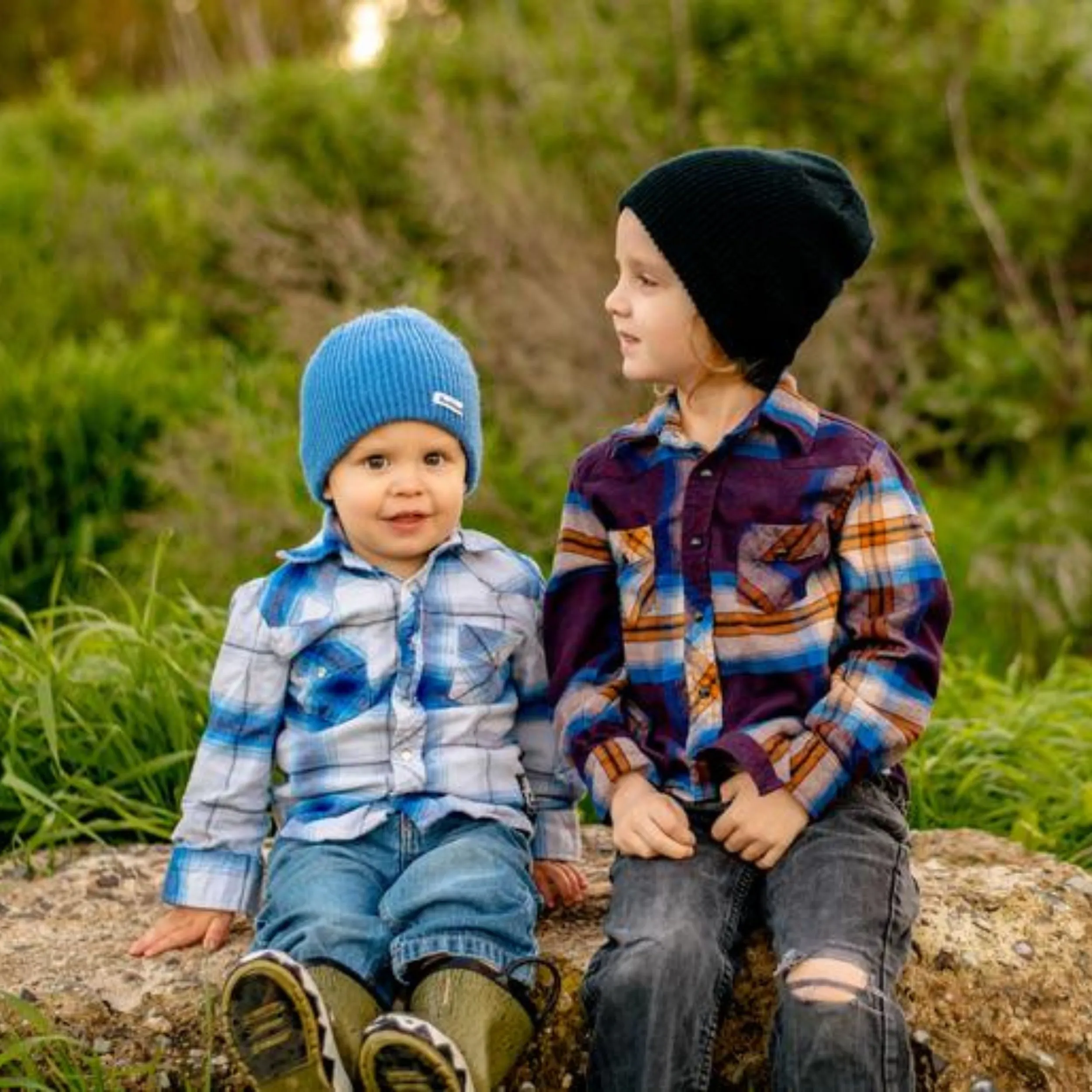 Knuckleheads Black Slouchy Beanie
