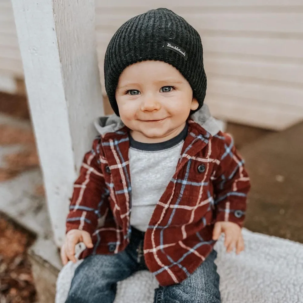 Knuckleheads Black Slouchy Beanie