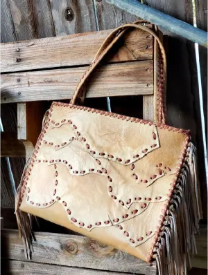 KurtMen Buffalo Bill Patchwork Wide Box Tote
