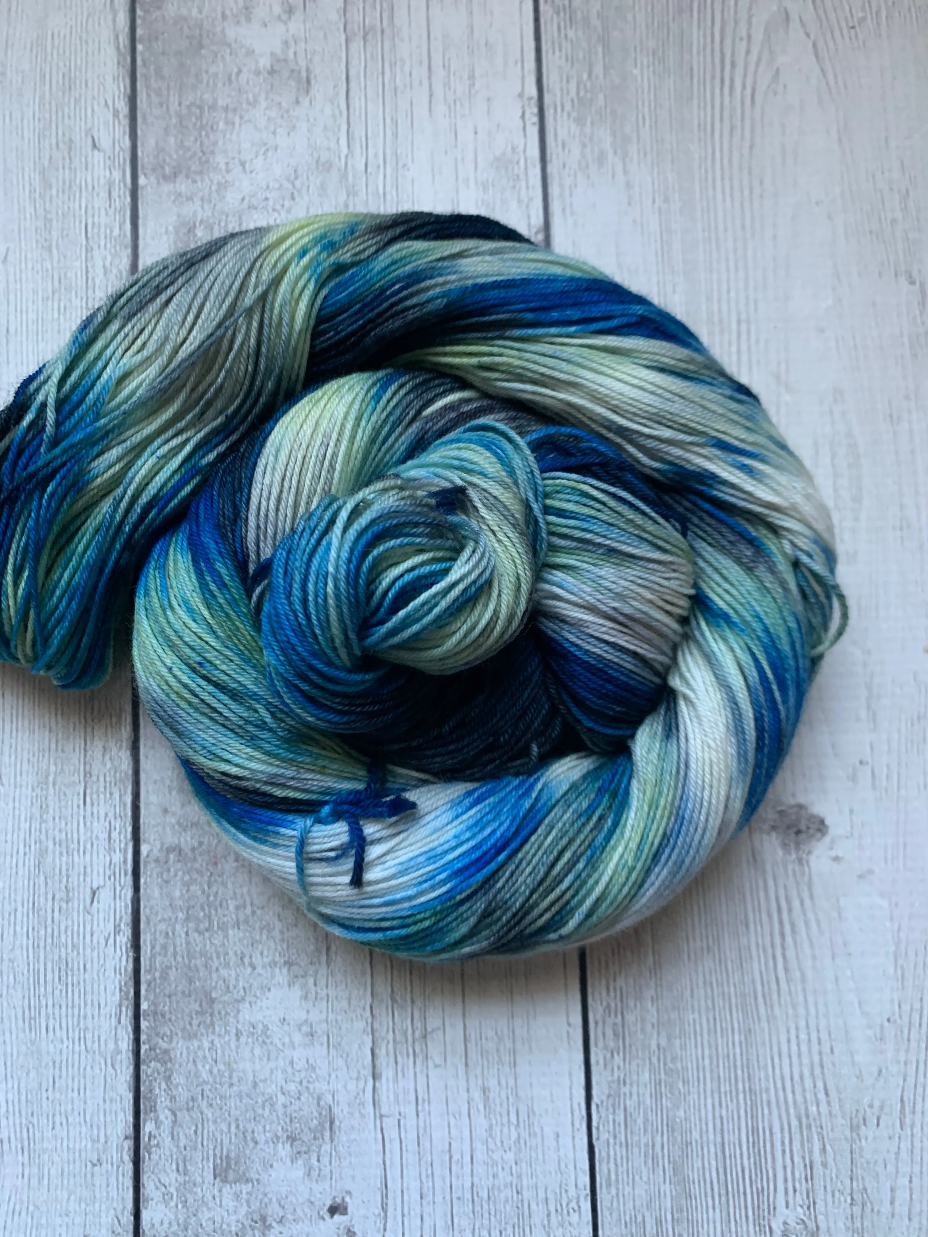 LABRADORITE -  Handpainted/speckled  Multiple Yarn Weights  -  RTS