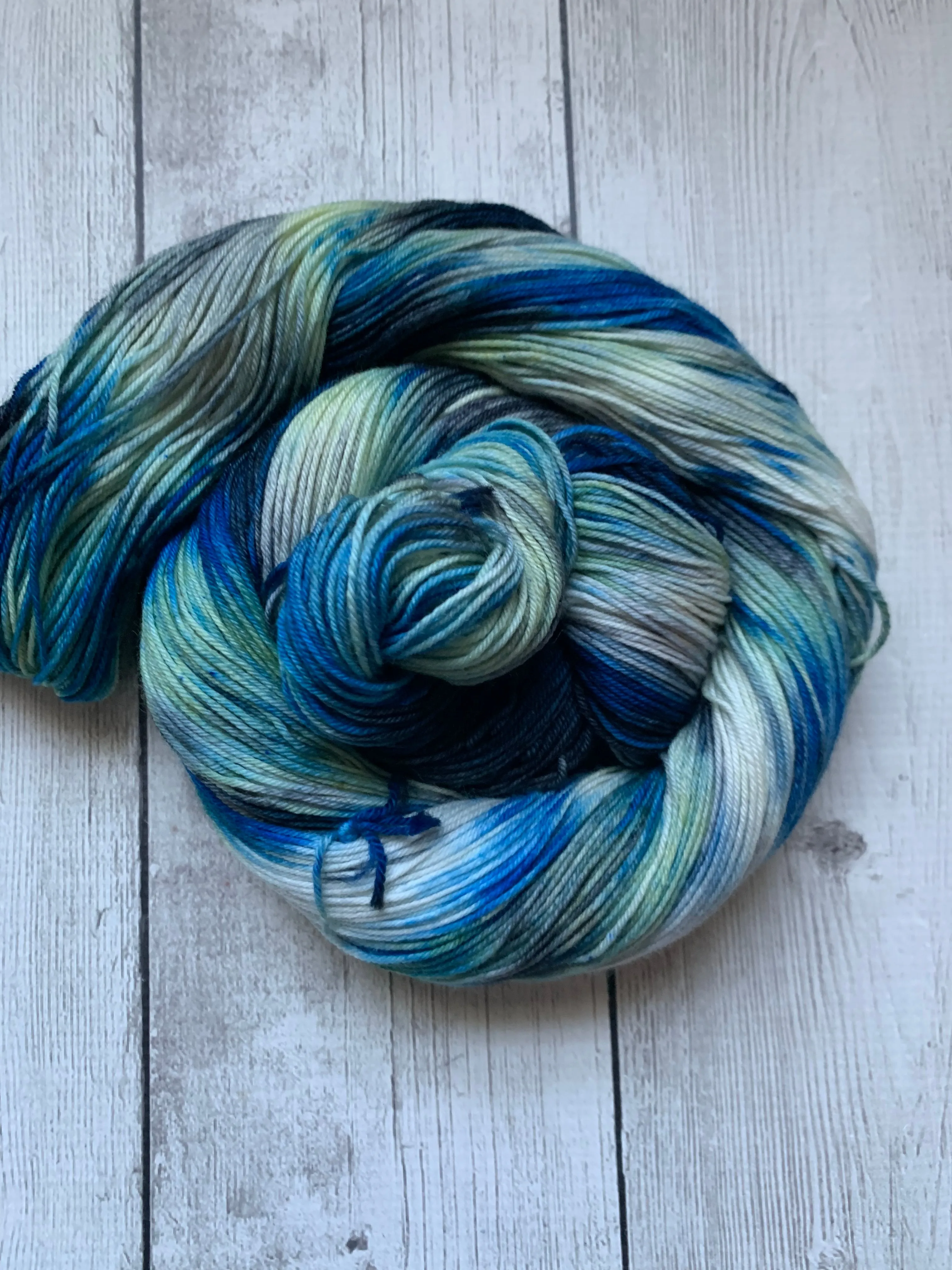 LABRADORITE -  Handpainted/speckled  Multiple Yarn Weights  -  RTS