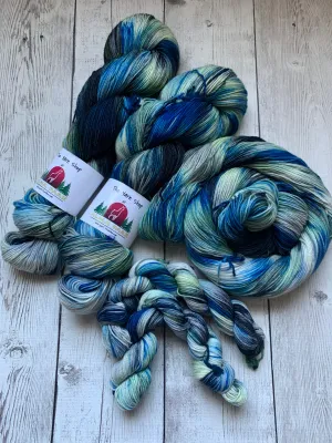 LABRADORITE -  Handpainted/speckled  Multiple Yarn Weights  -  RTS