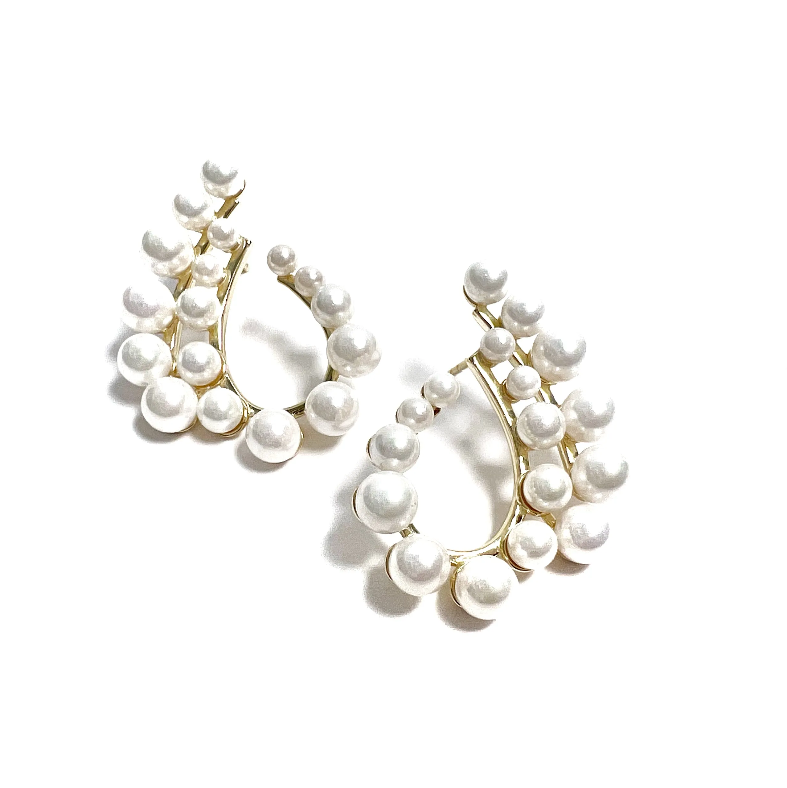 Large Drop Pearl Earrings