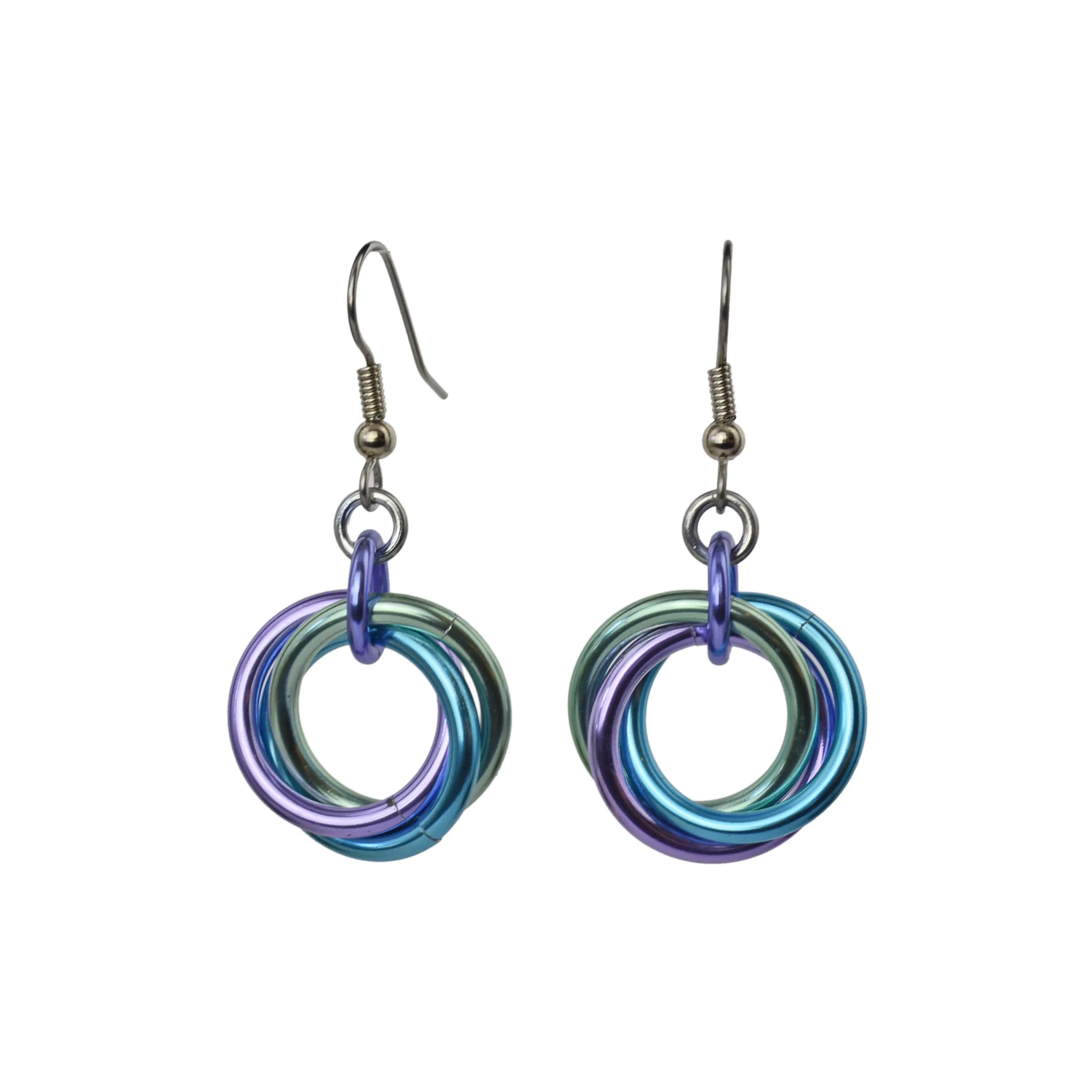 Large Knot Earrings - Cosmic Unicorn