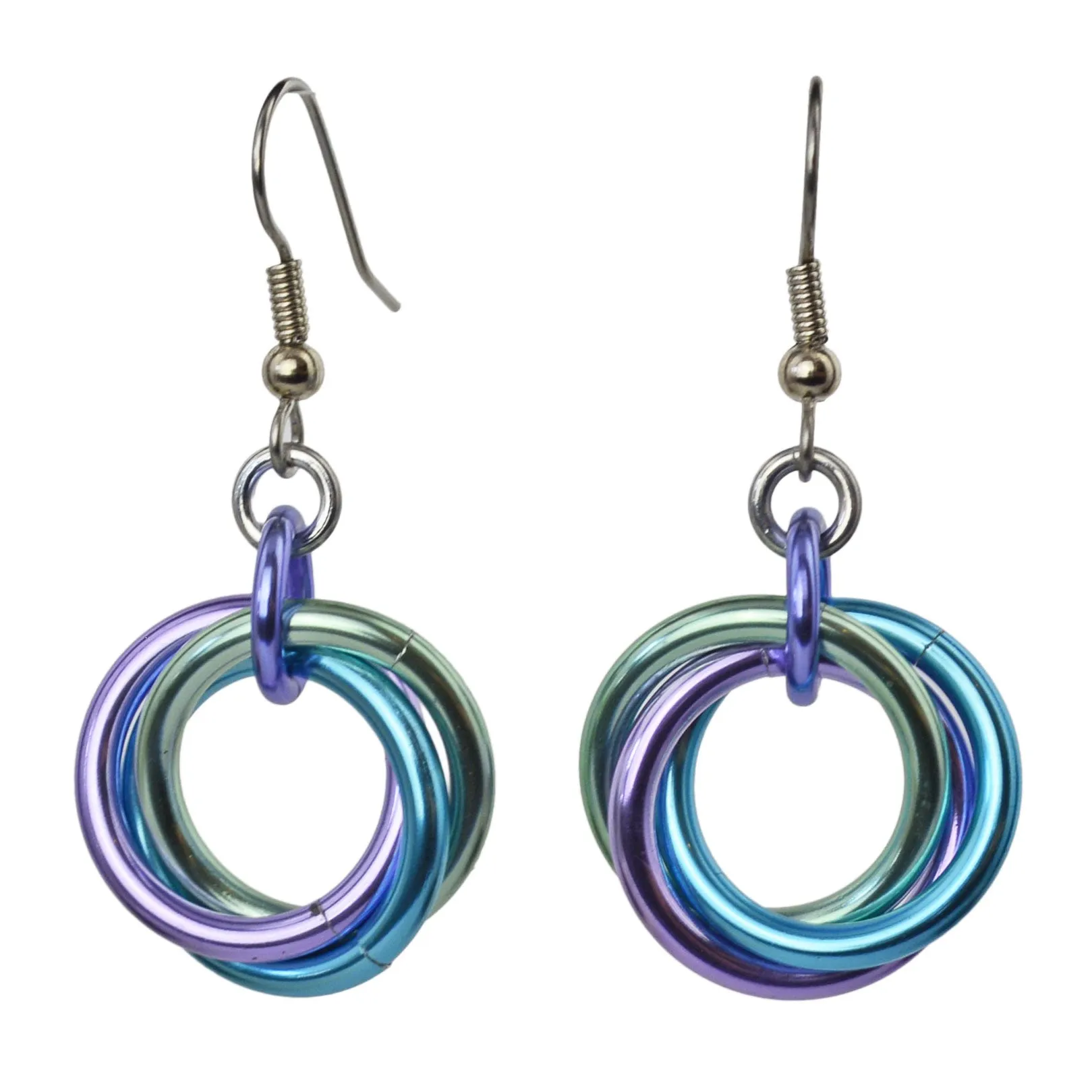 Large Knot Earrings - Cosmic Unicorn