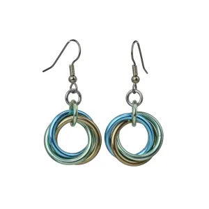 Large Knot Earrings - Seashell