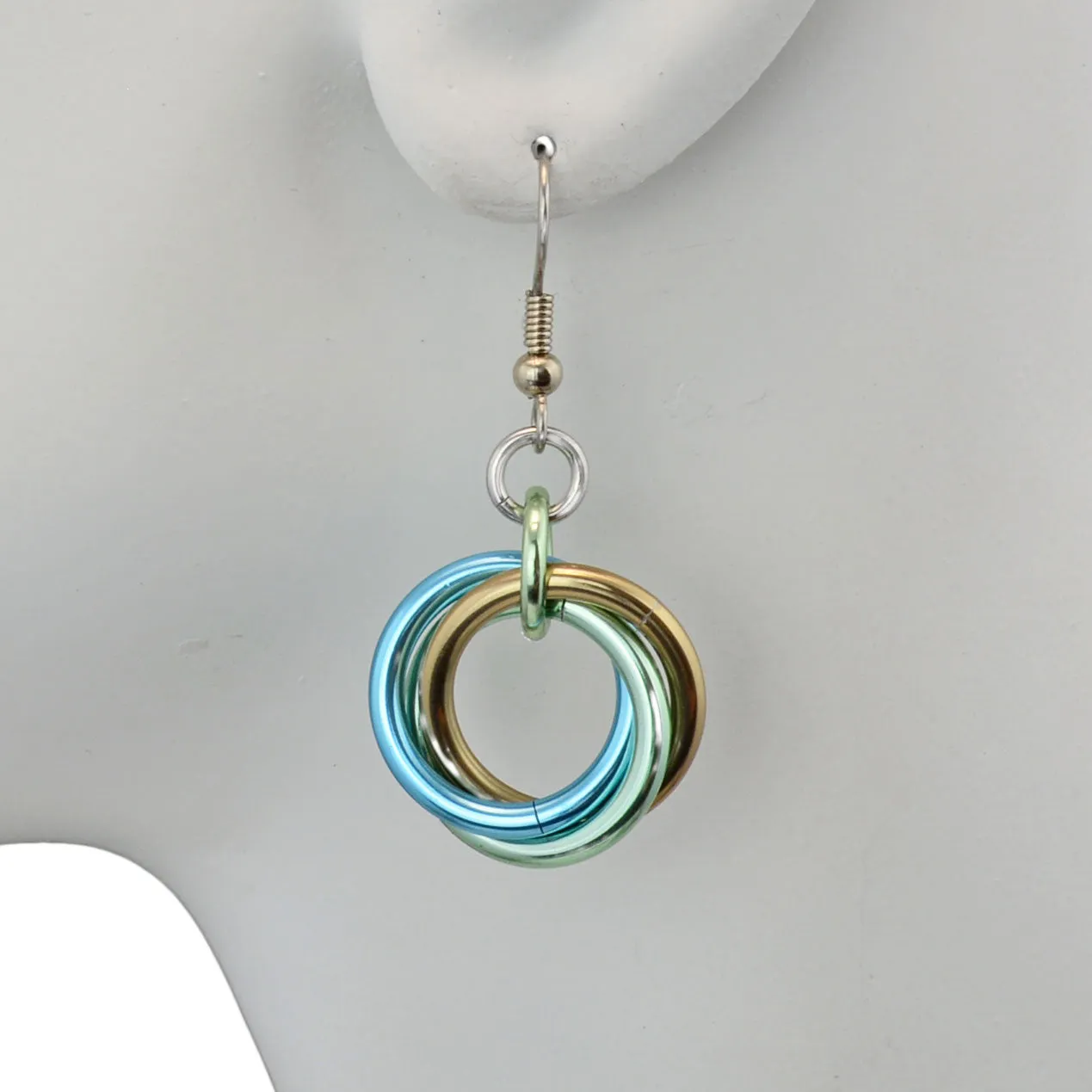 Large Knot Earrings - Seashell