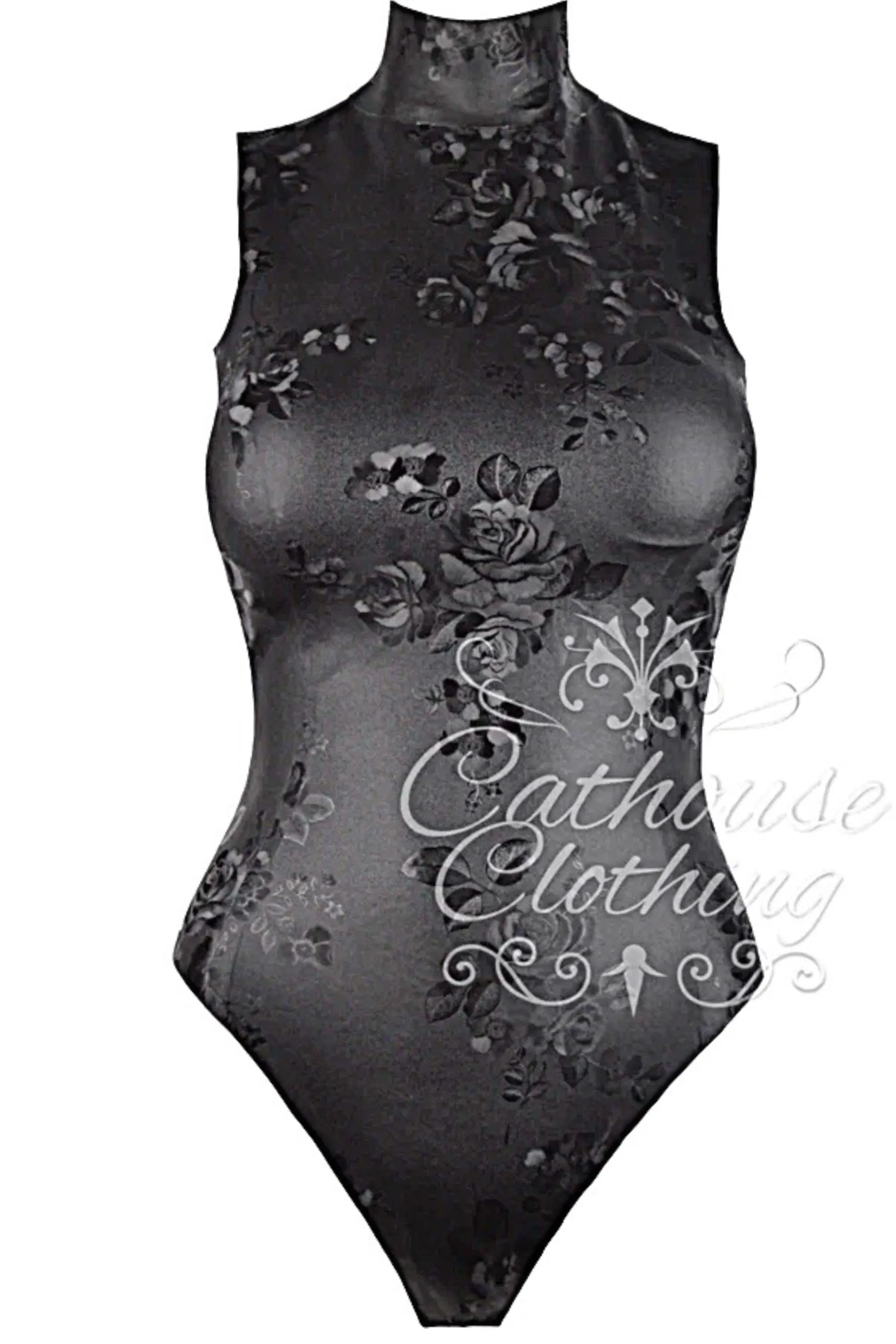 Latex rose playsuit
