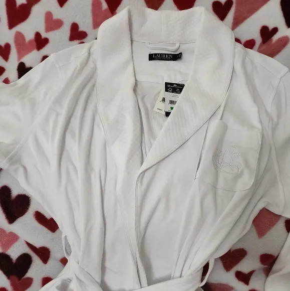 Lauren Ralph Lauren Quilted Collar Short Robe
