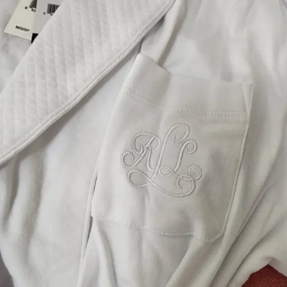Lauren Ralph Lauren Quilted Collar Short Robe