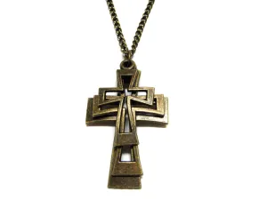 Layered Cross Necklace