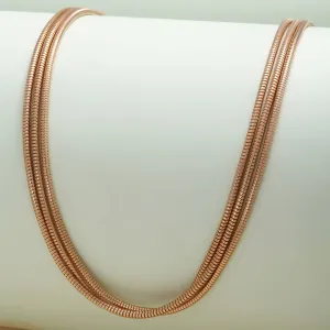Layered Gold Snake Chain Necklace