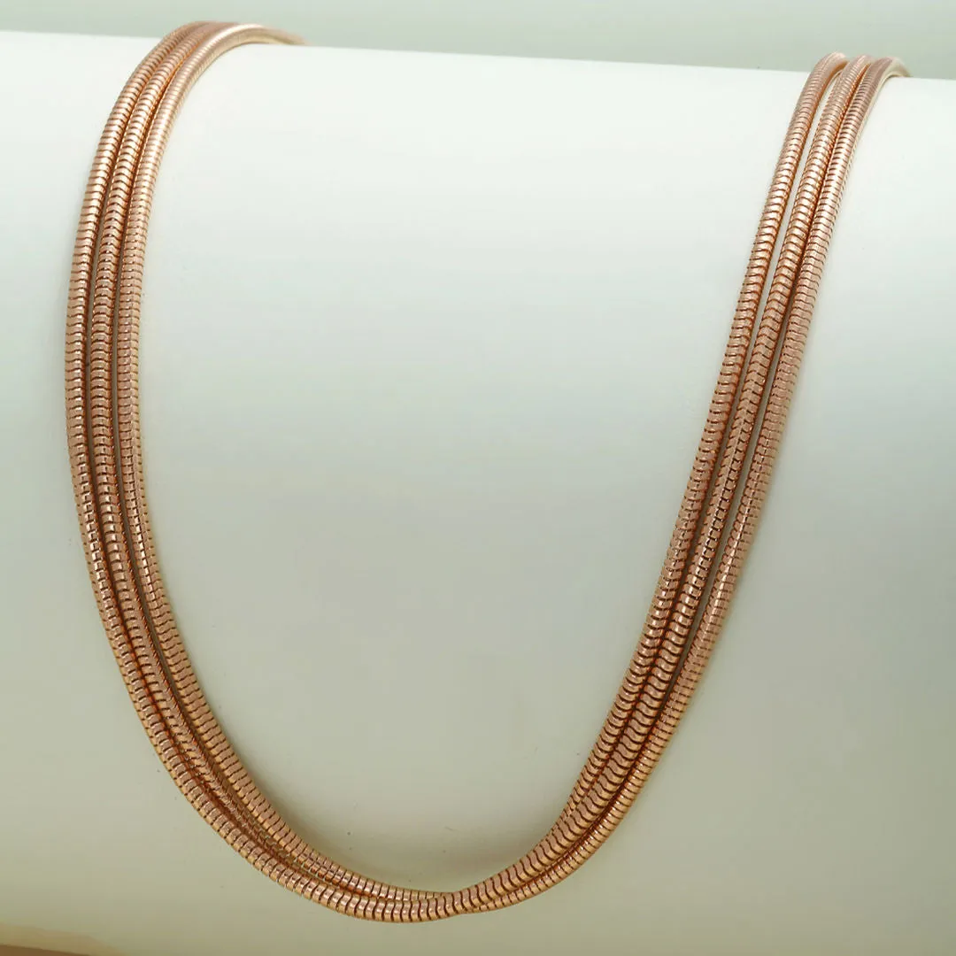 Layered Gold Snake Chain Necklace