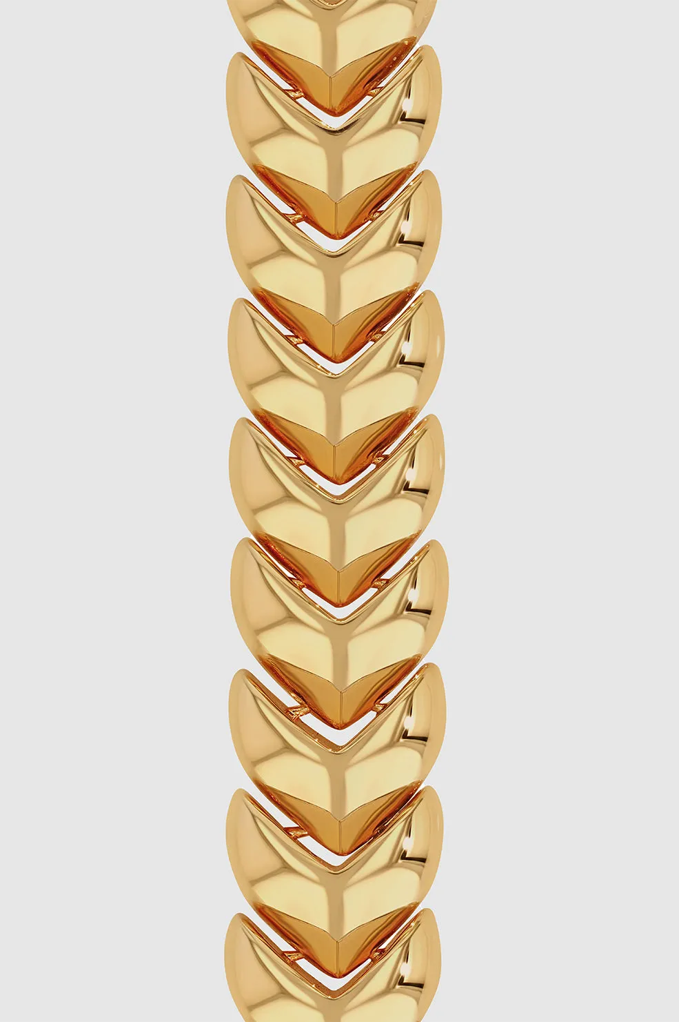 Layered Heart Chain Necklace - Gold