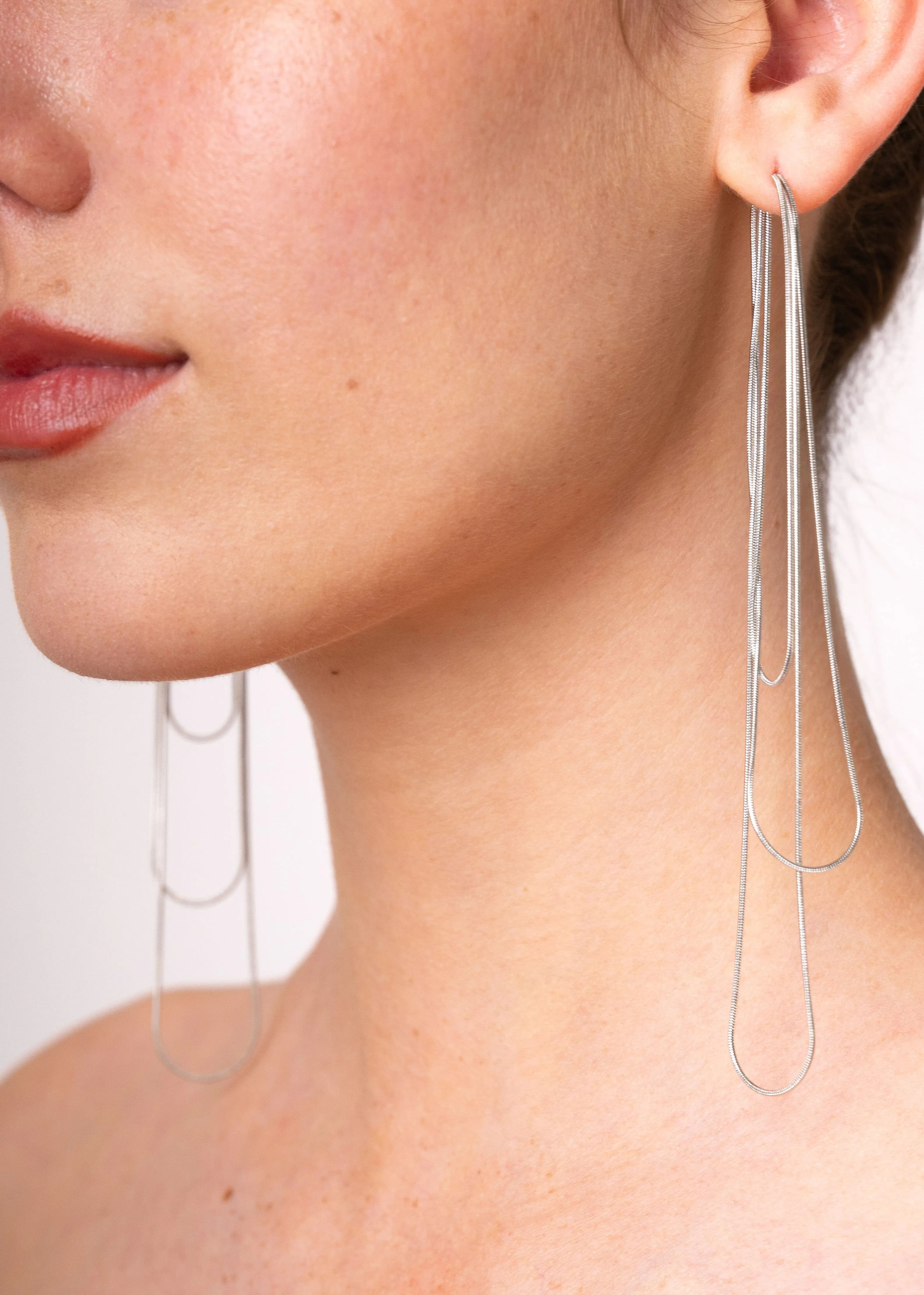 Layered String Earrings