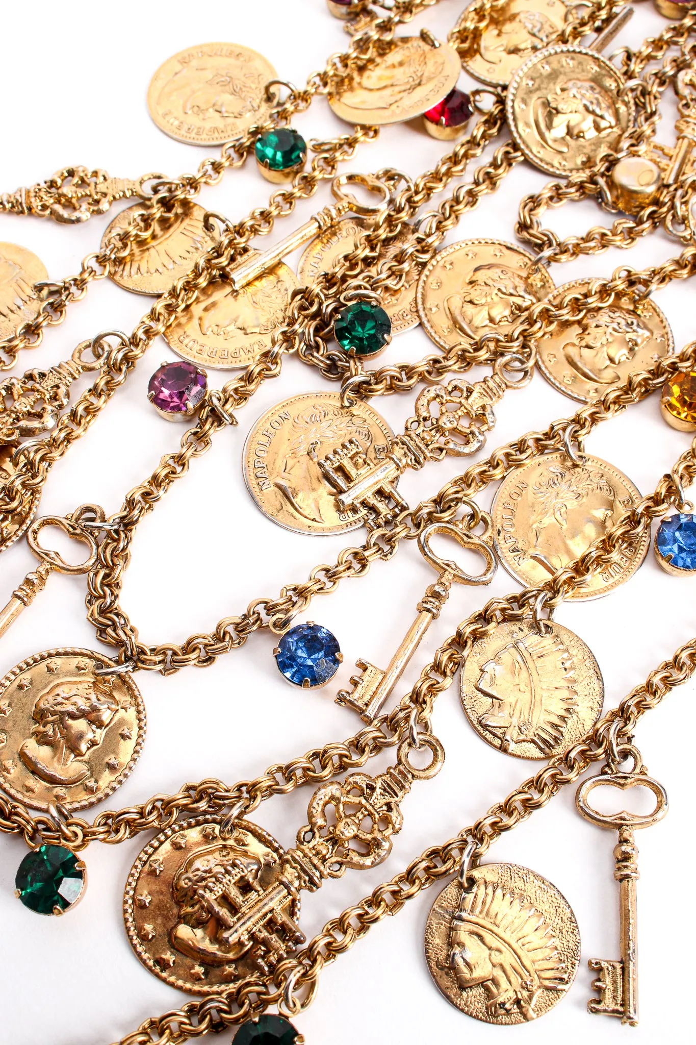 Layered Treasure Charm Necklace