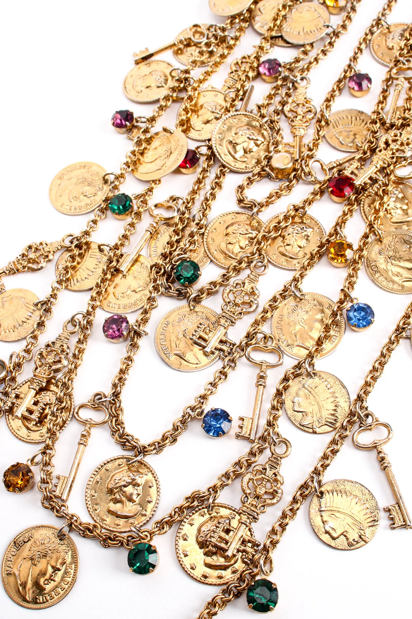 Layered Treasure Charm Necklace
