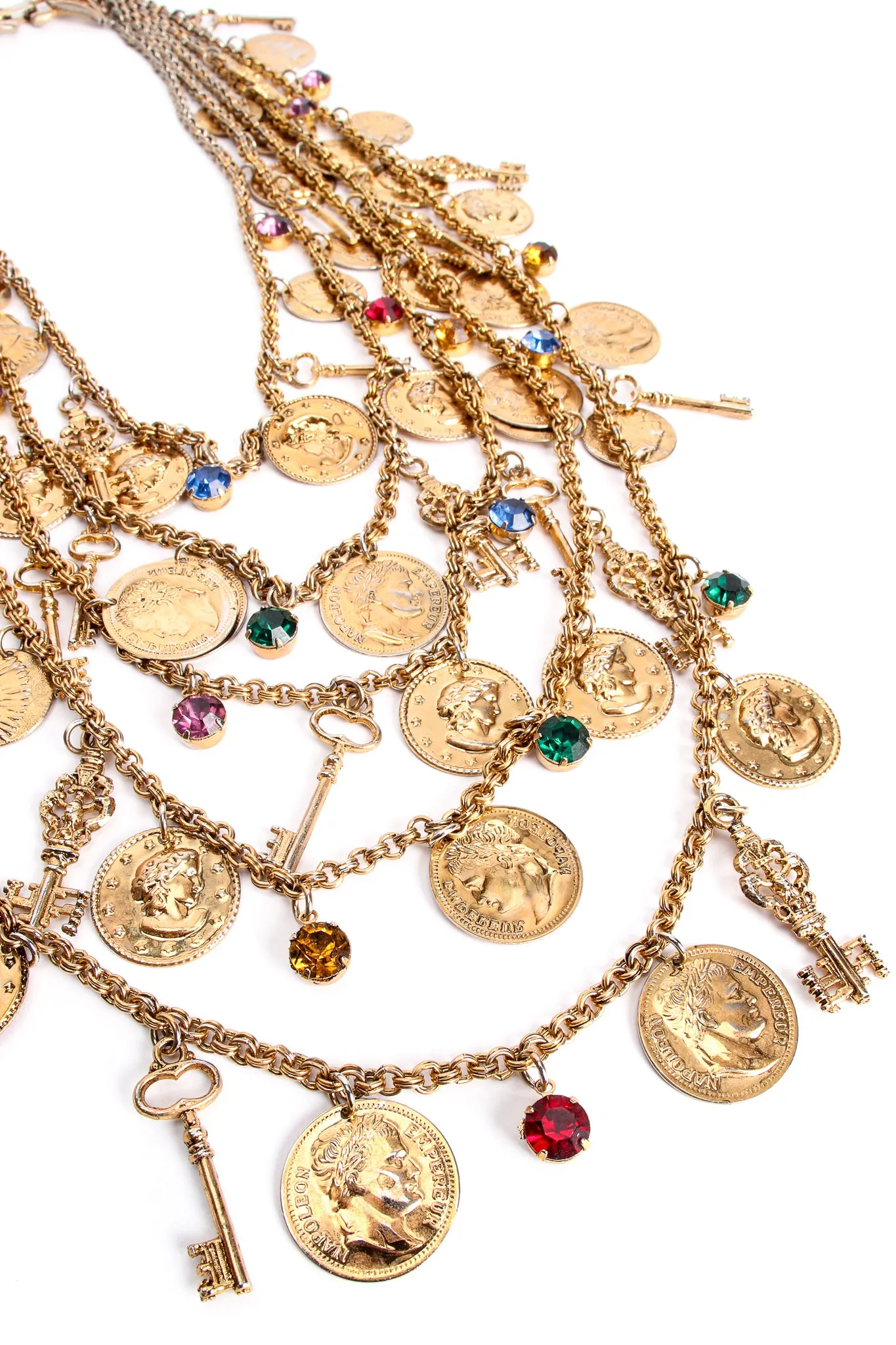 Layered Treasure Charm Necklace