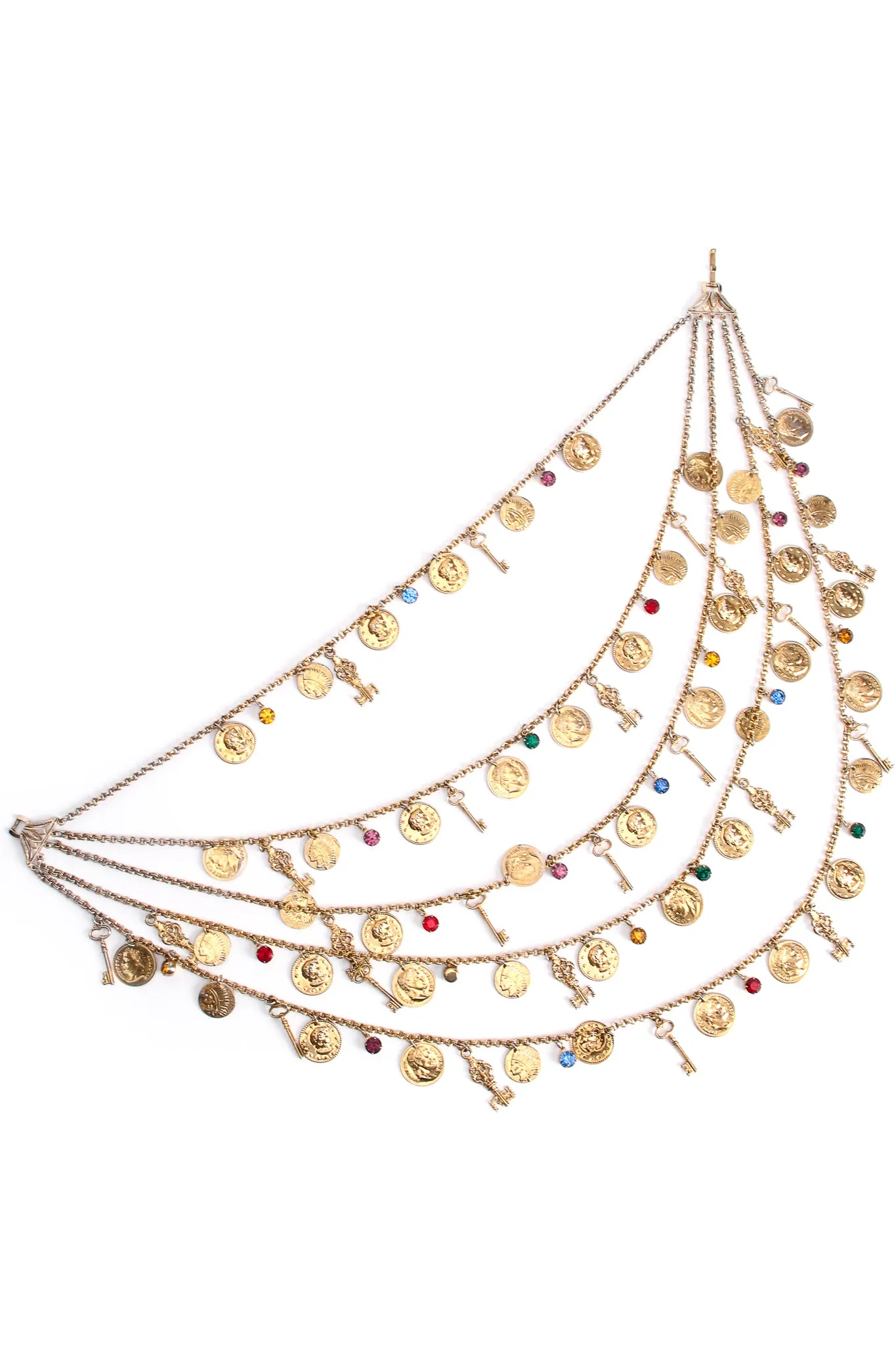 Layered Treasure Charm Necklace