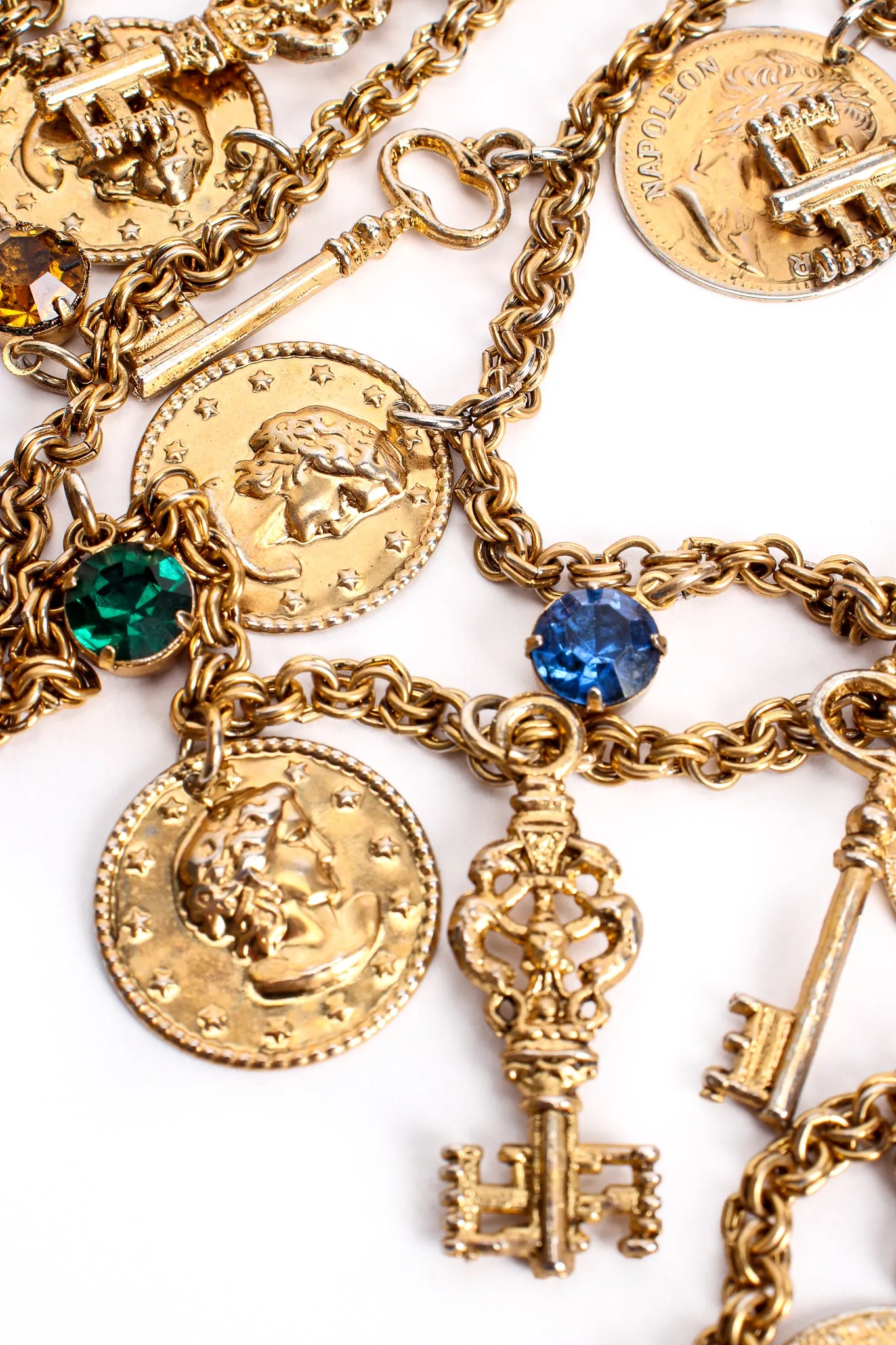 Layered Treasure Charm Necklace