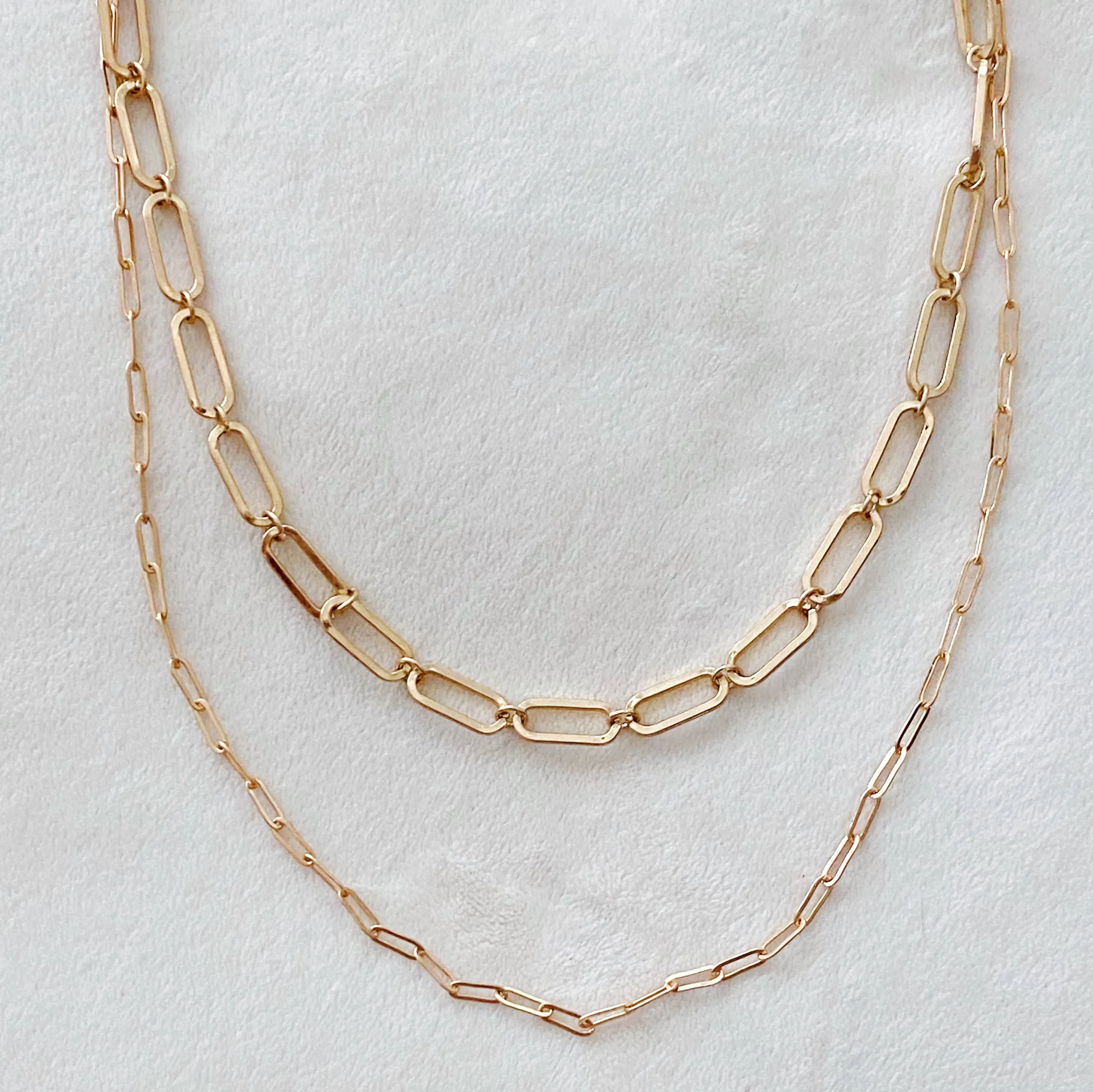 Layla Gold Double Chain Link Necklace