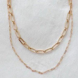 Layla Gold Double Chain Link Necklace
