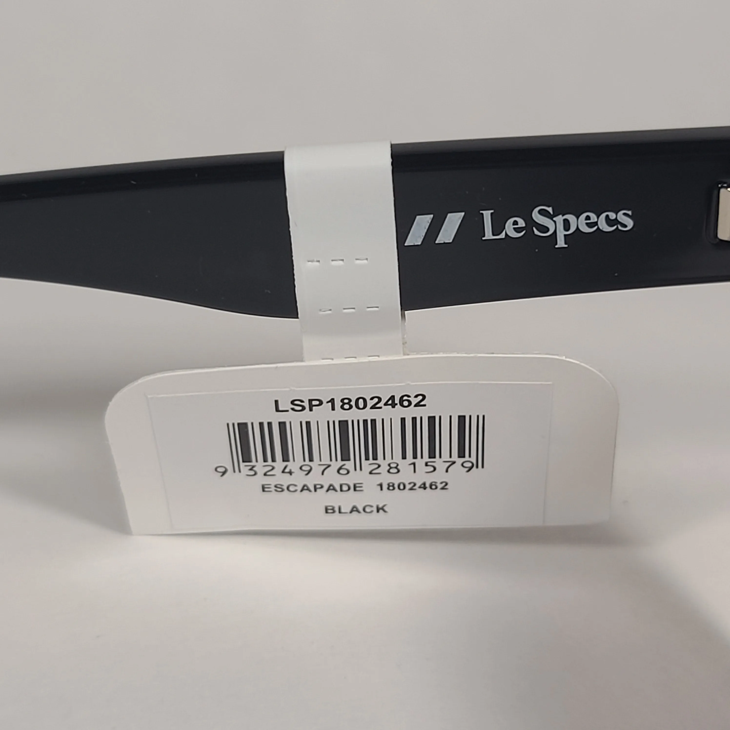 Le Specs Escapade Sunglasses Square Shiny Black Frame Smoke Gray Lens LSP1802462