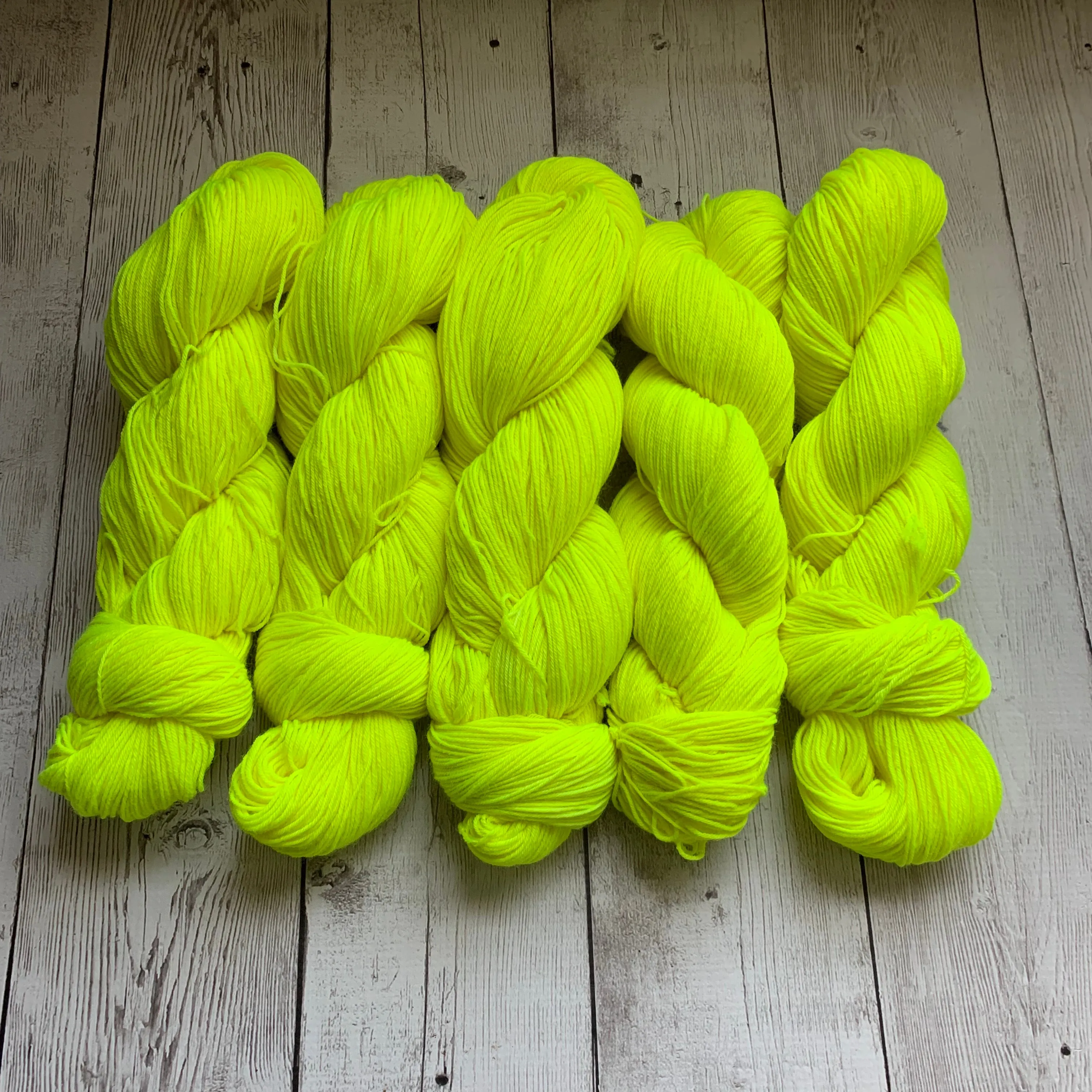 LEMON -  Semi-Solid Kettle Dyed Fing/ Sock weight - 463 yds 3.5 oz or 20 gr minis RTS (717)