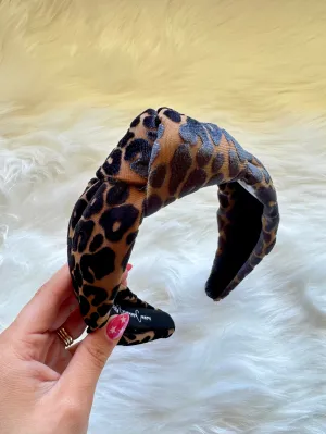 Leopard Print Knotted Headband