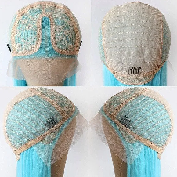 Light Blue Wig,Lace Front Wig
