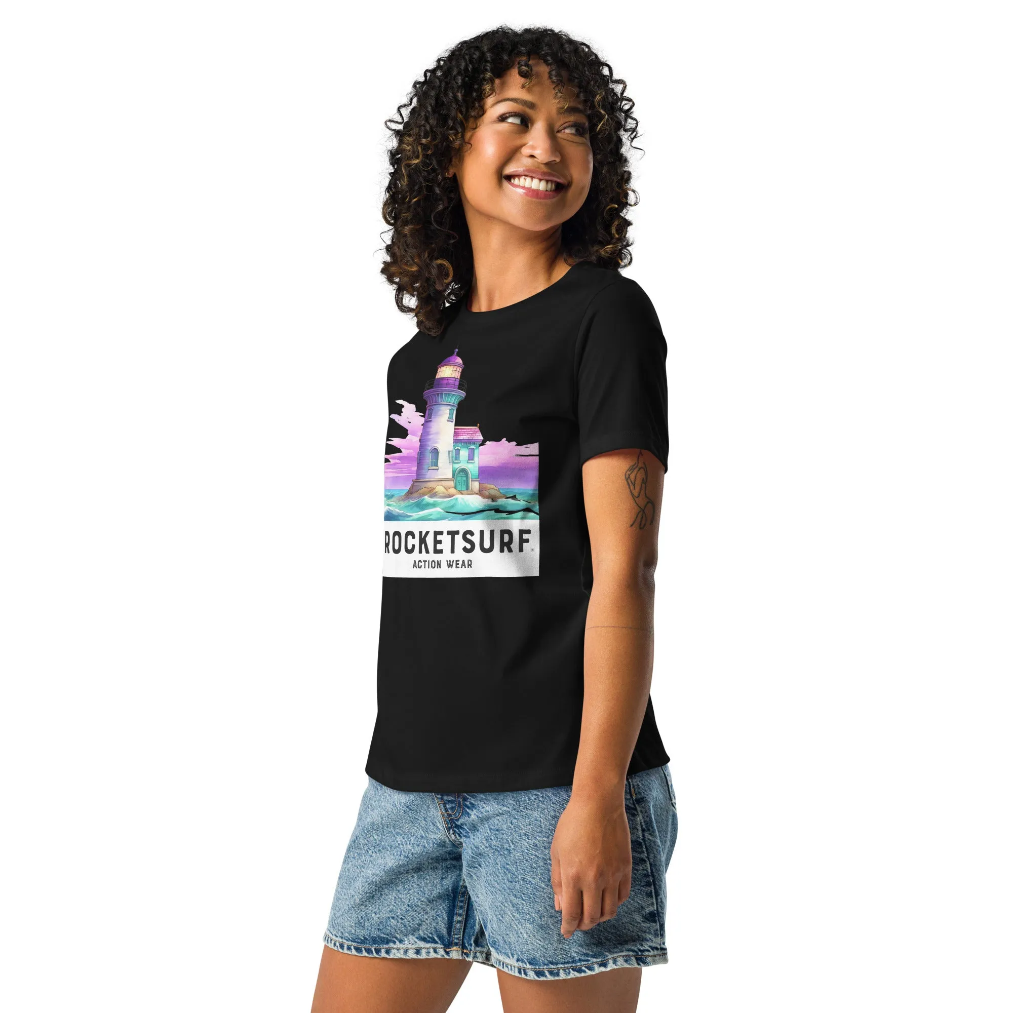 Lighthouse RocketSurf Women's Relaxed T-Shirt