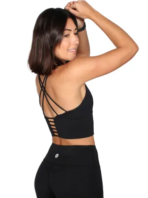 Limitless Long Line Crop - Black