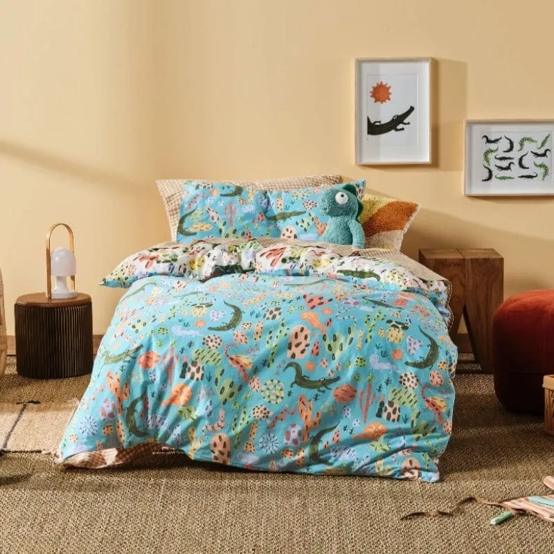 Linen House Aqua Tales & Scales Duvet Cover Set