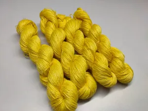 Linen Sportweight 2 PLY Yarn - Lemon Yellow | SilkRouteIndia