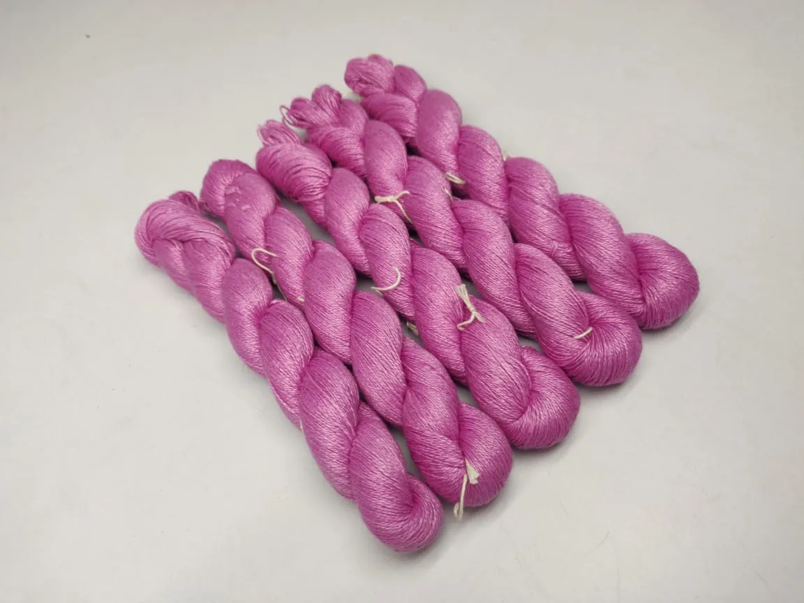 Linen Sportweight Yarn - BubbleGum
