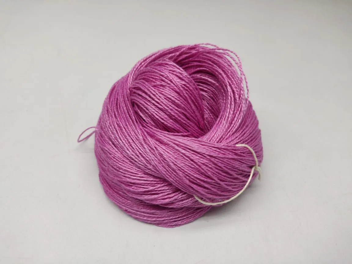 Linen Sportweight Yarn - BubbleGum